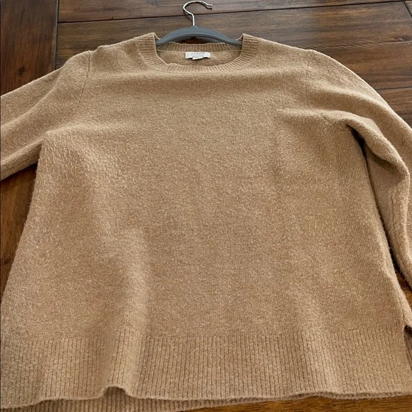 J Crew crew neck sweater extra soft camel tan size M - Picture 8 of 11